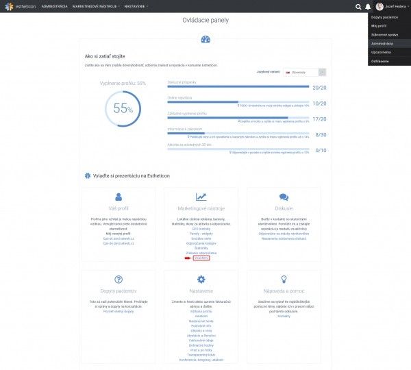 screenshot BE access SK