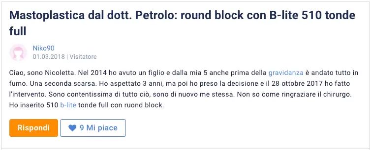 Petrolo zkušenost